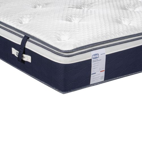 Matelas hybride 90x190 cm SOLSTICE à mémoire de forme ép.32 cm surmatelas intégré