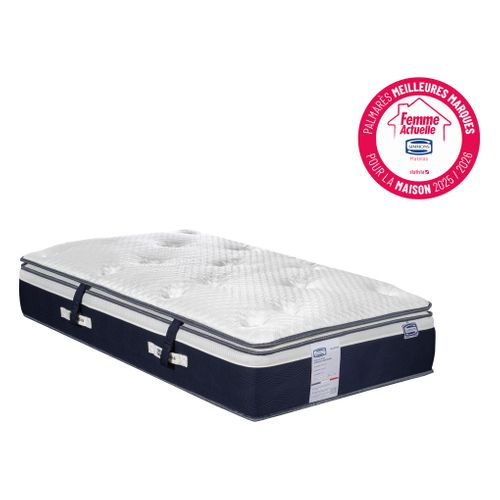 Matelas hybride 120x190 cm SOLSTICE à mémoire de forme ép.32 cm surmatelas intégré