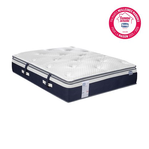 Matelas hybride 160x200 cm SOLSTICE à mémoire de forme ép.32 cm surmatelas intégré