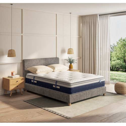 Sommier gris 140x190 cm SIMMONS ETOFFE