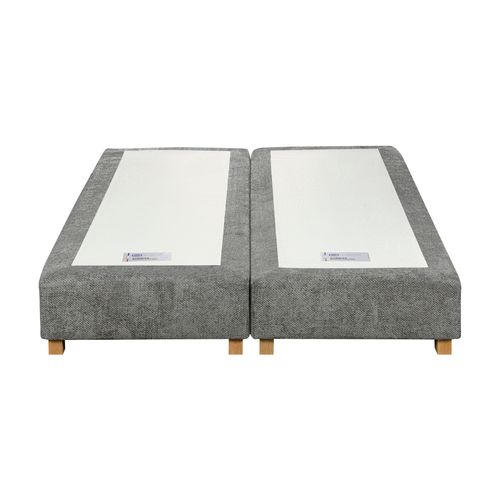 Sommier gris 2x90x200 cm SIMMONS ETOFFE