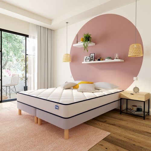 Ensemble matelas et sommier SIMMONS DETENTE 160x200 cm DUO