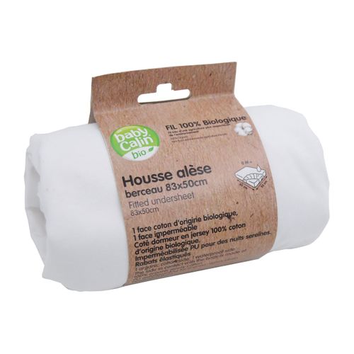 Alèse Berceau 83x50 Cm Bio - Blanc
