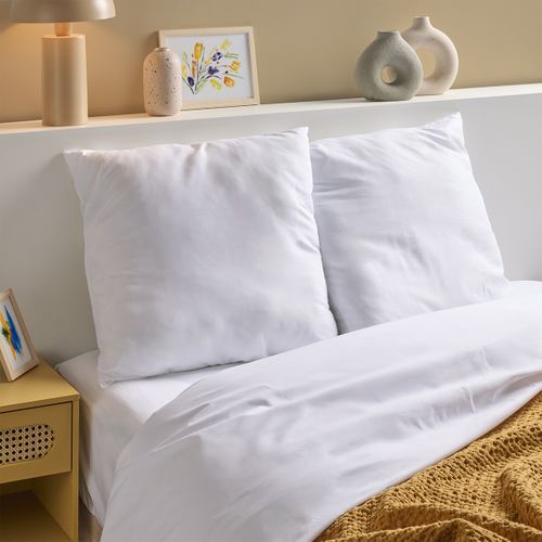 Lot De 2 Oreillers Moelleux 60x60cm Lavable à 95°c