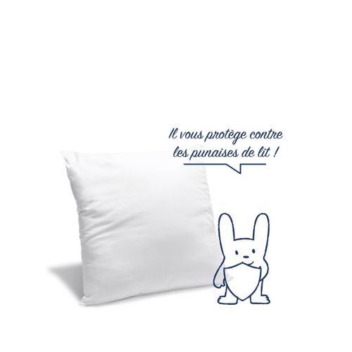 Oreiller Moelleux 60x60cm Anti-punaises De Lit