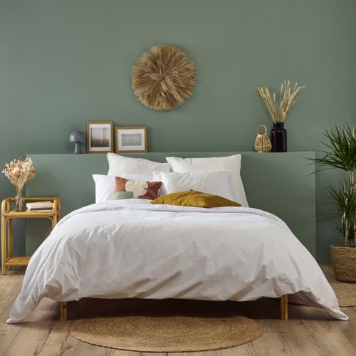 Parure 140x200cm 1 Personne Percale - Blanc