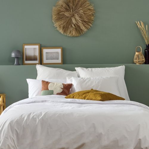 Parure 140x200cm 1 Personne Percale - Blanc