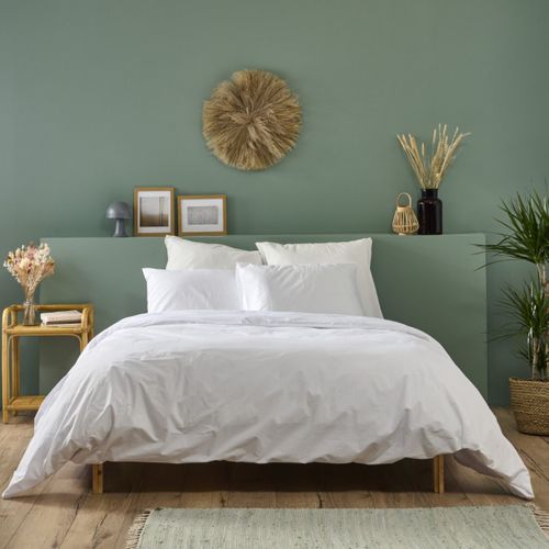 Parure 240x260cm 2 Personnes Percale - Blanc