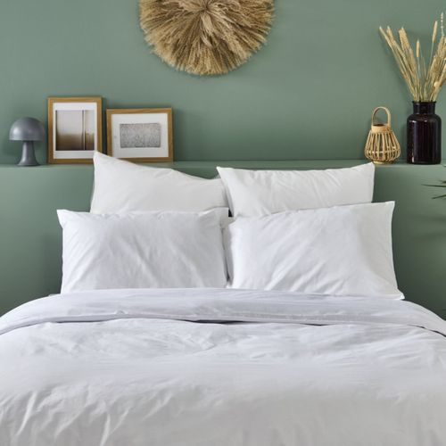 Parure 240x260cm 2 Personnes Percale - Blanc