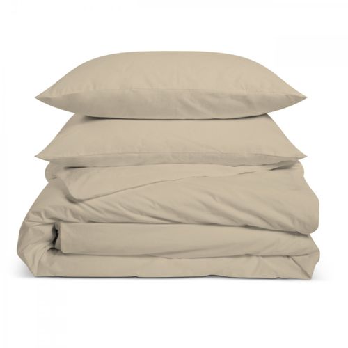 Parure De Lit Unie 1 Personne 140x200cm Percale Lin