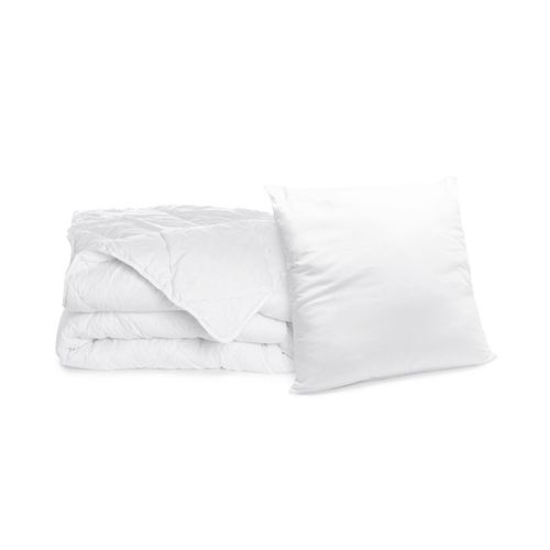 Pack Couette Chaude 140x200cm + Oreiller Moelleux 60x60cm Lavable à 95°c