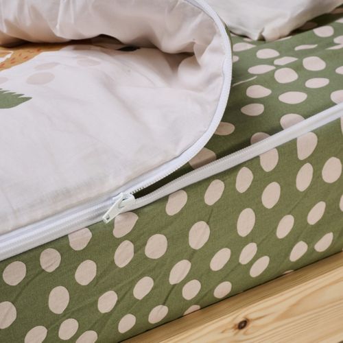 Caradou® Parure De Lit Enfant 90x190cm Avec Couette Motif Jungle