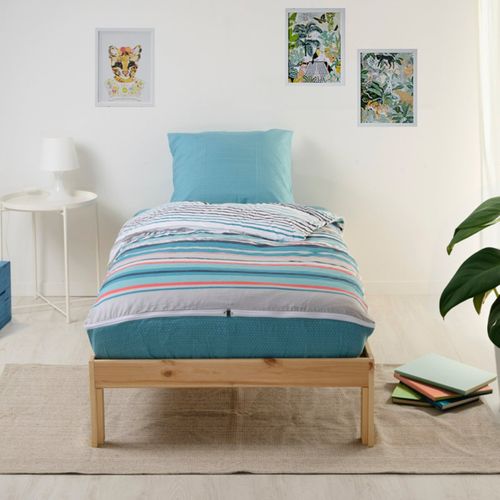 Caradou® Parure De Lit Enfant 90x190cm Avec Couette Imprimé Ritmo