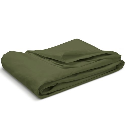 Drap Housse Uni 90x190cm Percale Kaki