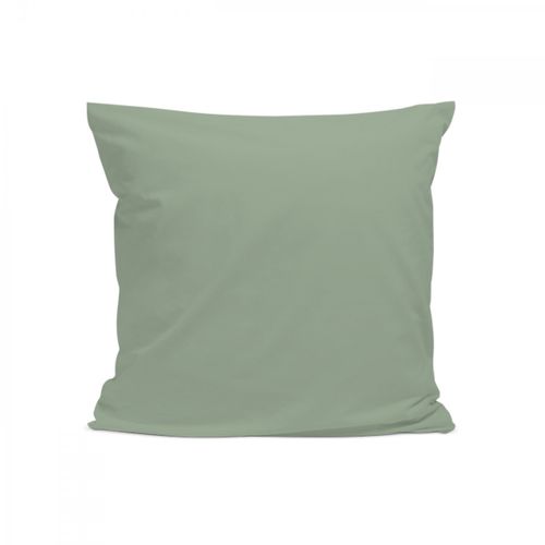 Taie D'oreiller Unie 65x65cm Percale Sauge