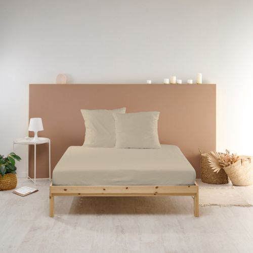Drap Housse Uni 180x200cm Percale Lin