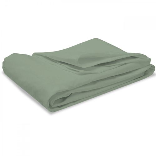 Drap Housse Uni 90x190cm Percale Sauge