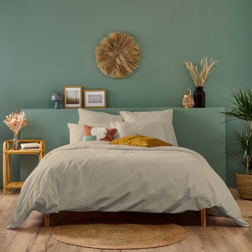 Housse De Couette Unie 240x260cm Percale Lin