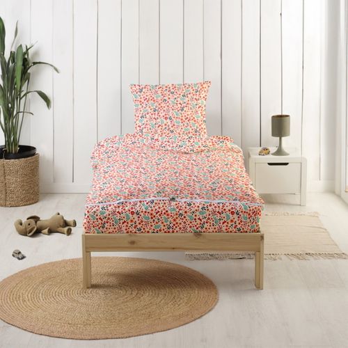 Rechange Caradou® Parure De Lit Enfant 90x190cm Sans Couette Imprimé Fleurs