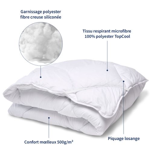 Surmatelas 180x200 Cm Confort Moelleux Et Respirant Lavable à 95°c
