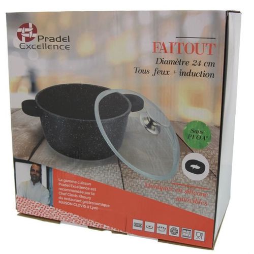 Faitout Fonte D'aluminium 24cm + Couvercle - 52399m