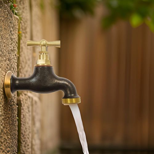 Robinet Extérieur Laiton Coloré Teck