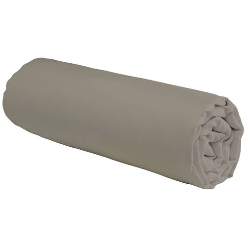 Drap Housse En Coton 57 Fils Uni Bonnet 25cm Vison 140x190cm