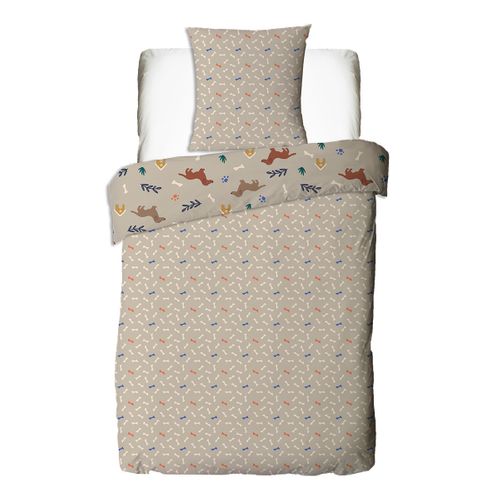 Parure De Lit Enfant Chien Réversible 140x200cm