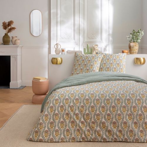 Parure De Lit 2 Personnes En Coton 240x220cm