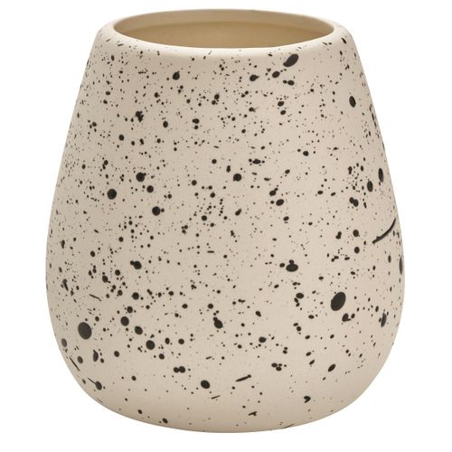 Set Salle De Bain Moucheté 5 Pièces Céramique Blanc