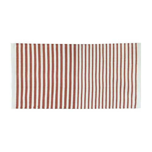 Tapis Déco à Rayures En Coton