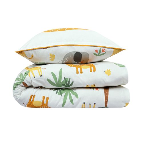 Parure De Lit Enfant Lion Réversible 140x200cm