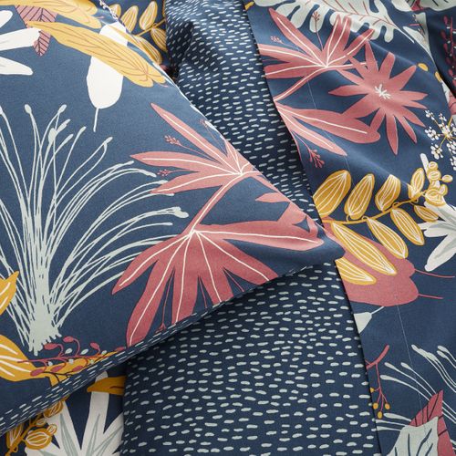 Drap Housse En Lyocell Bleu 140x190