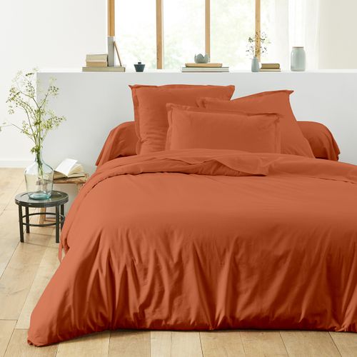 Housse De Couette En Coton Terracotta 140x200