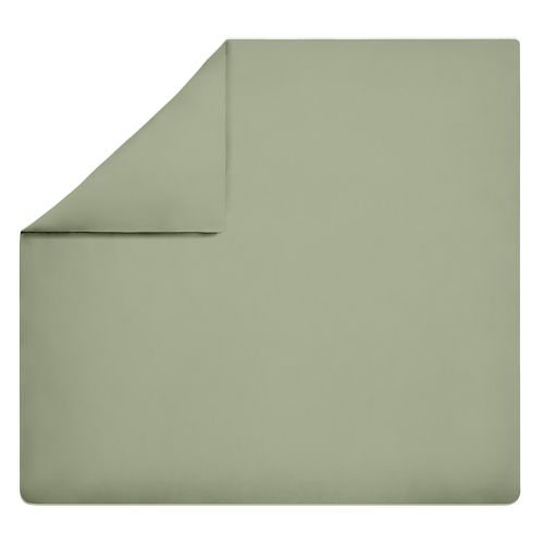 Housse De Couette En Coton Vert De Gris 240x220