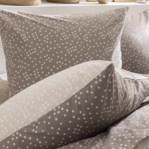 Parure De Lit Imprimée En Bambou Marron 240x220