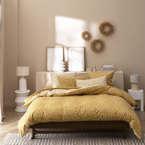 Housse De Couette En Bambou Jaune 140x200cm