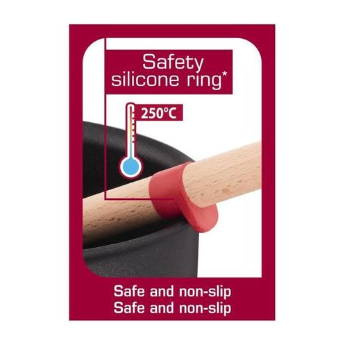 Cuillere A Risotto Ingenio - Bois Hetre Et Silicone Platinium - 32 Cm