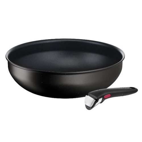 Poêle Wok Aluminium 26cm Noir - L3979302
