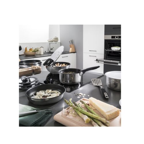 Ingenio Preference Poele 28 Cm, Induction, Revêtement Antiadhésif, Inox, Fabriqué En France L9