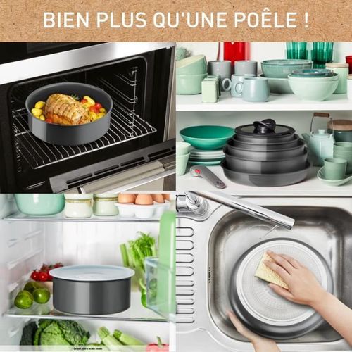 Ingenio Renew Poele 28cm, Casserole 18cm, Poignée, Induction, Céramique Antiadhésive