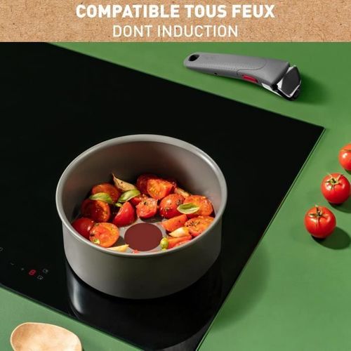 Ingenio Renew Poele 28cm, Casserole 18cm, Poignée, Induction, Céramique Antiadhésive