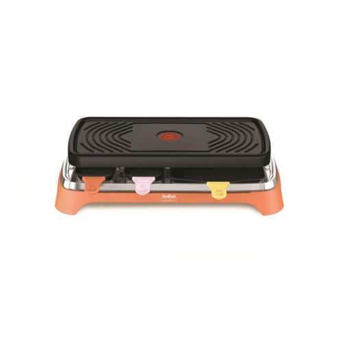 Machine à Raclette 4 coupelles XL, 8 coupelles classiques, 8 spatules - Re651jf0