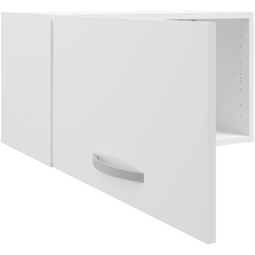 Meuble Haut Court 1 Porte - Oslo - Blanc - L 60 X P 36 X H 35 Cm - Cuisine - Mat
