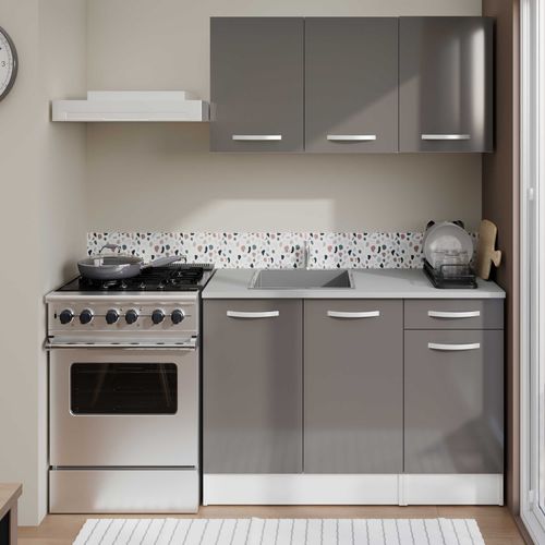 Meuble Bas Oke 40x60 Cm Avec Tiroir Et Porte - Gris