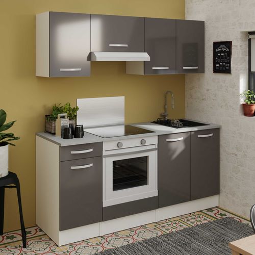 Meuble Bas Oke 40x60 Cm Avec Tiroir Et Porte - Gris