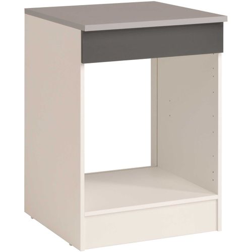 Meuble Bas Oke 60 Cm Pour Four Et Plaque De Cuisson - Gris