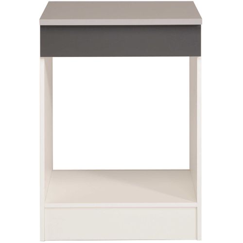 Meuble Bas Oke 60 Cm Pour Four Et Plaque De Cuisson - Gris
