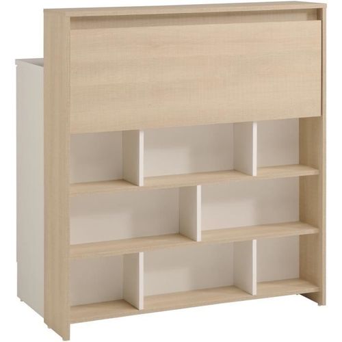 Key - Meuble Multifonctions - Module Cuisine 2 Portes 1 Tiroir / Bar / Travail - 103,5 X 59 X 115 Cm