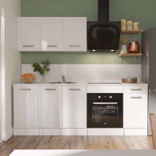 Bas 40 cm 1 porte 1 tiroir UNO blanc mat